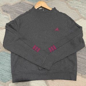 Adidas |  Women's Mockneck Grey Sweatshirt | Medium